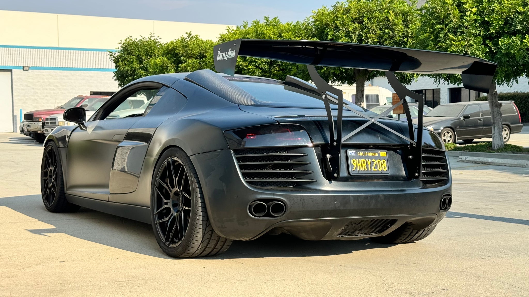 Swan Neck Chassis Mount Wing for Audi R8 (Gen 1)