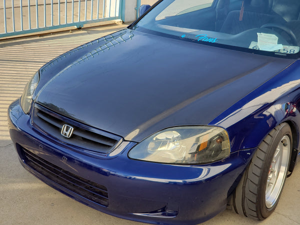 99-00 Honda Civic Carbon Fiber Hood