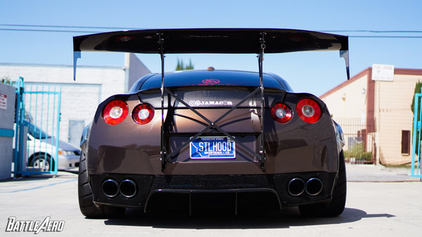Battle Aero V4 Chassis Mount Wing for Nissan GT-R (R35)